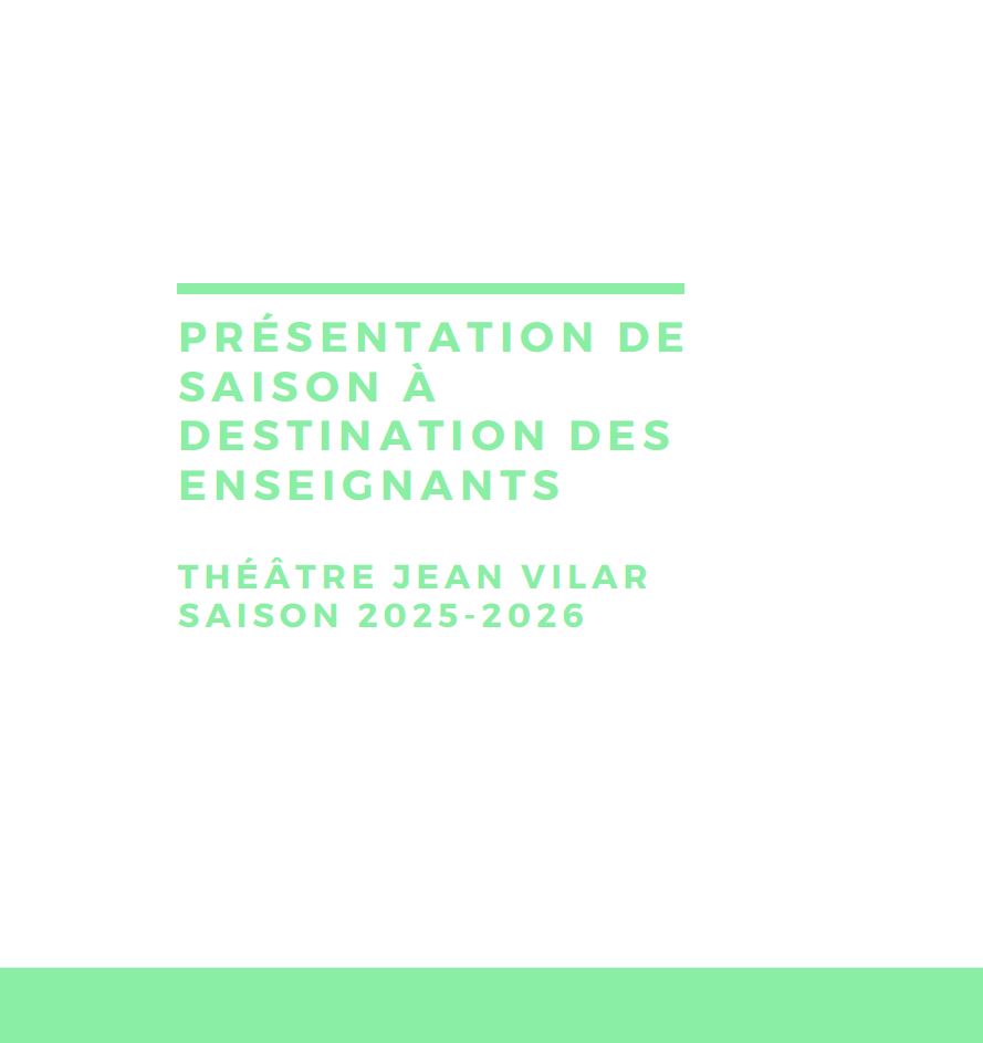 Présentation saison enseignants 